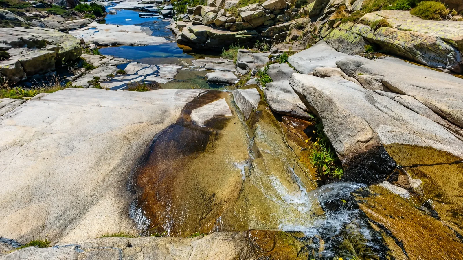 Turquoise pools in the river · Day 5