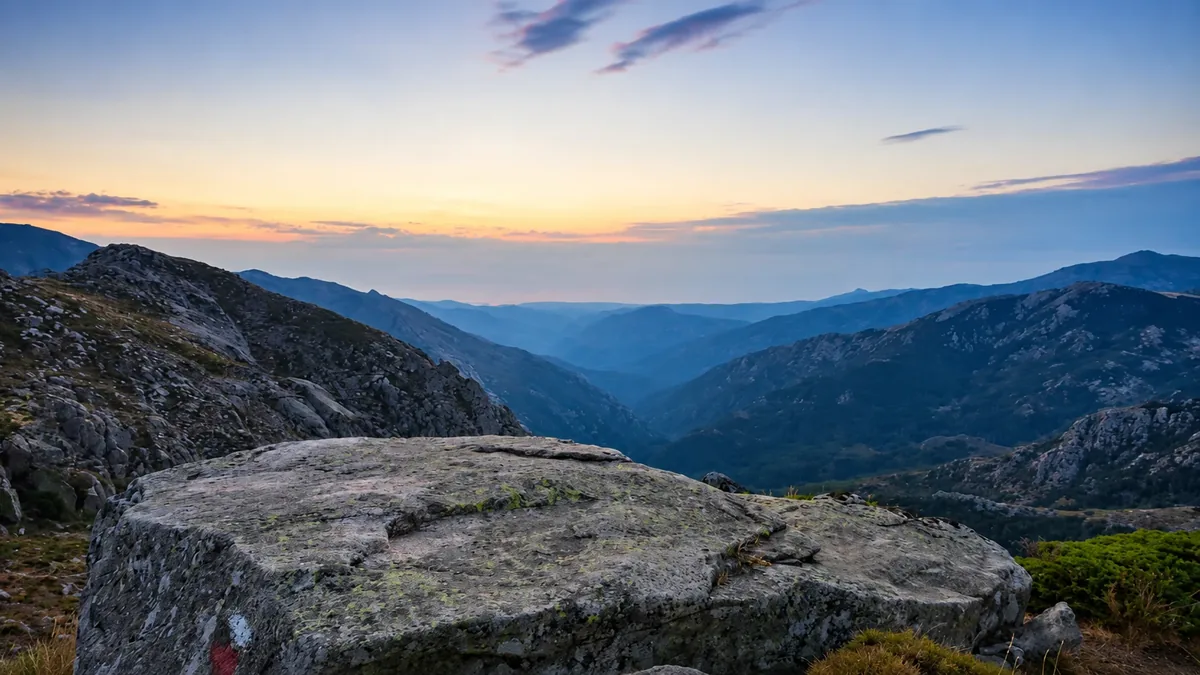 Valley at dusk